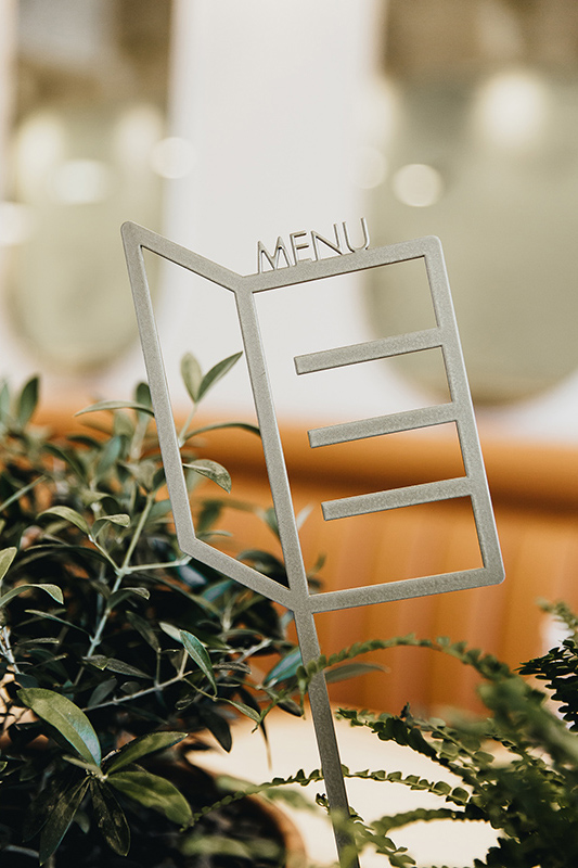 An example of subtle interior details, the menu signage at Grey Olive Cafeteria