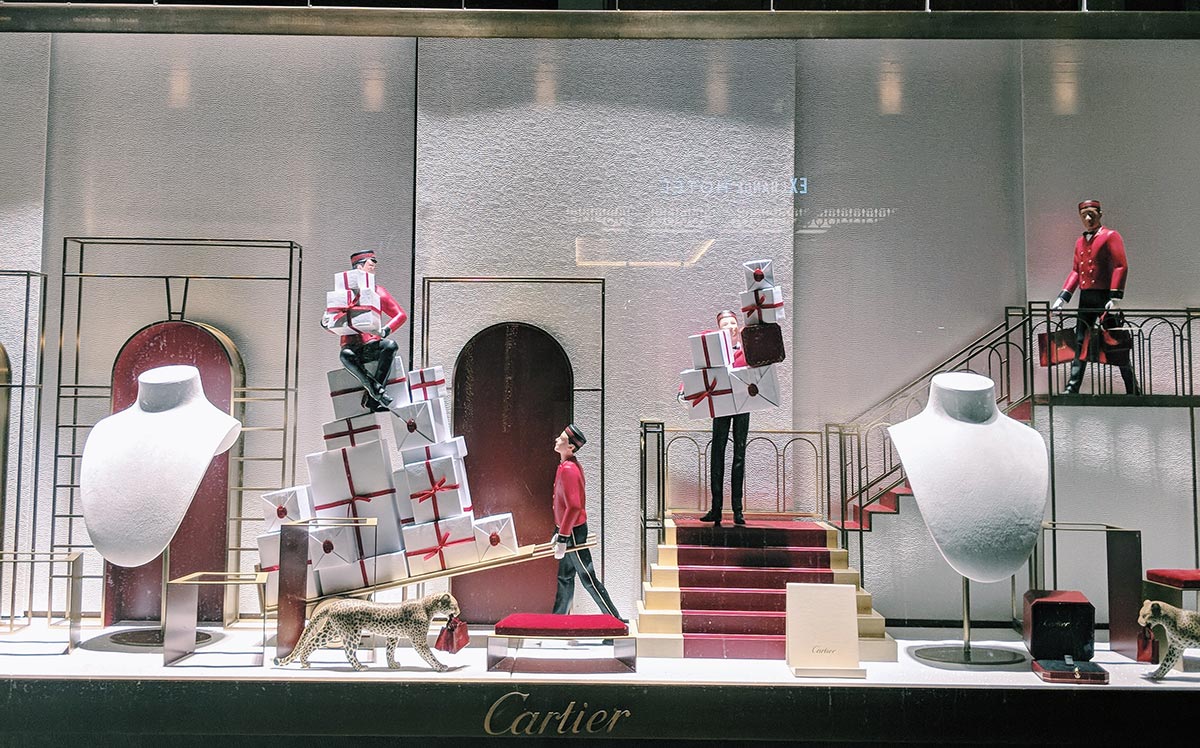 Cartier holiday retail display design
