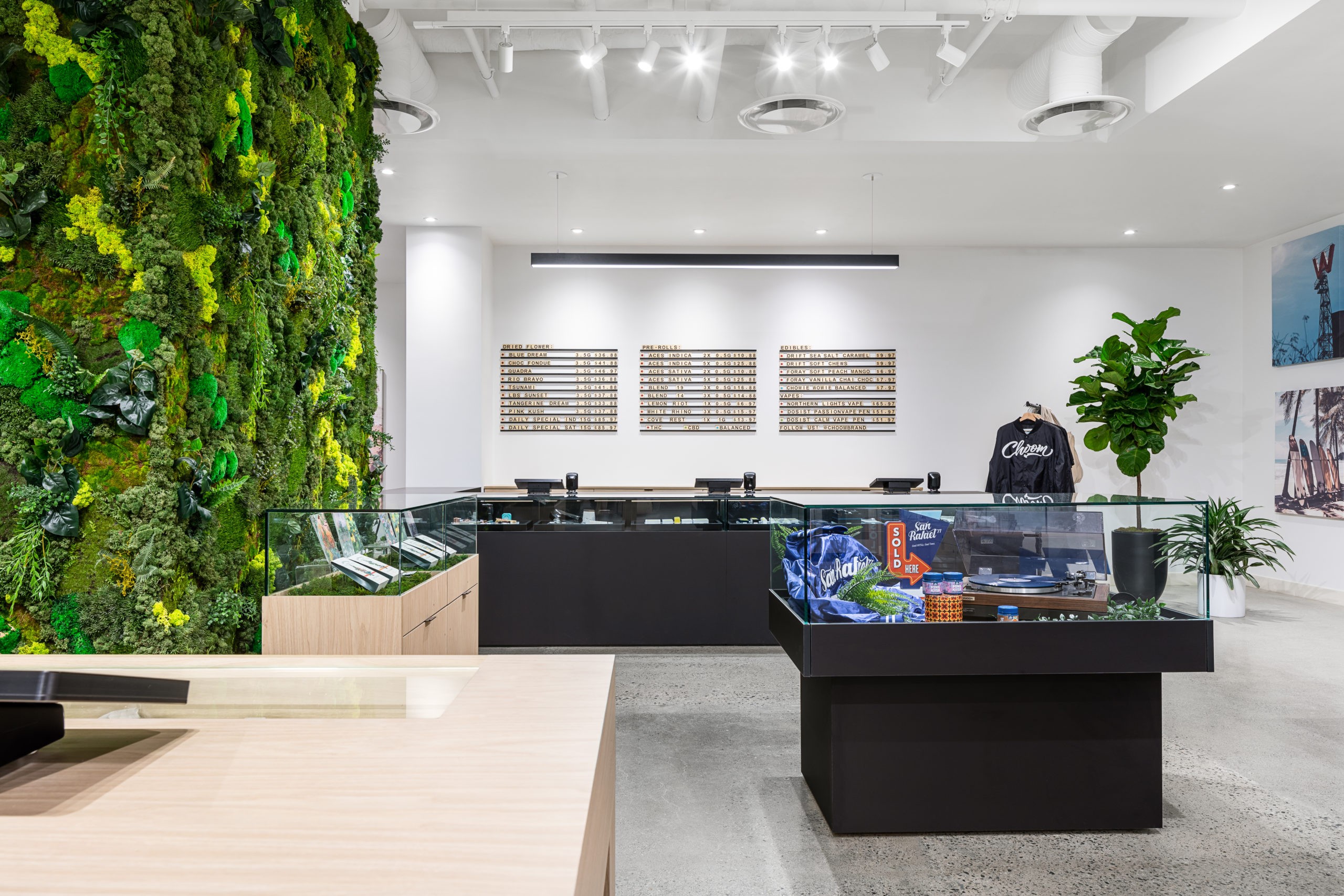 Signage and point of sale, Cannabis Retail Design & Architecture, Choom Olympic Village in Vancouver BC, by Cutler