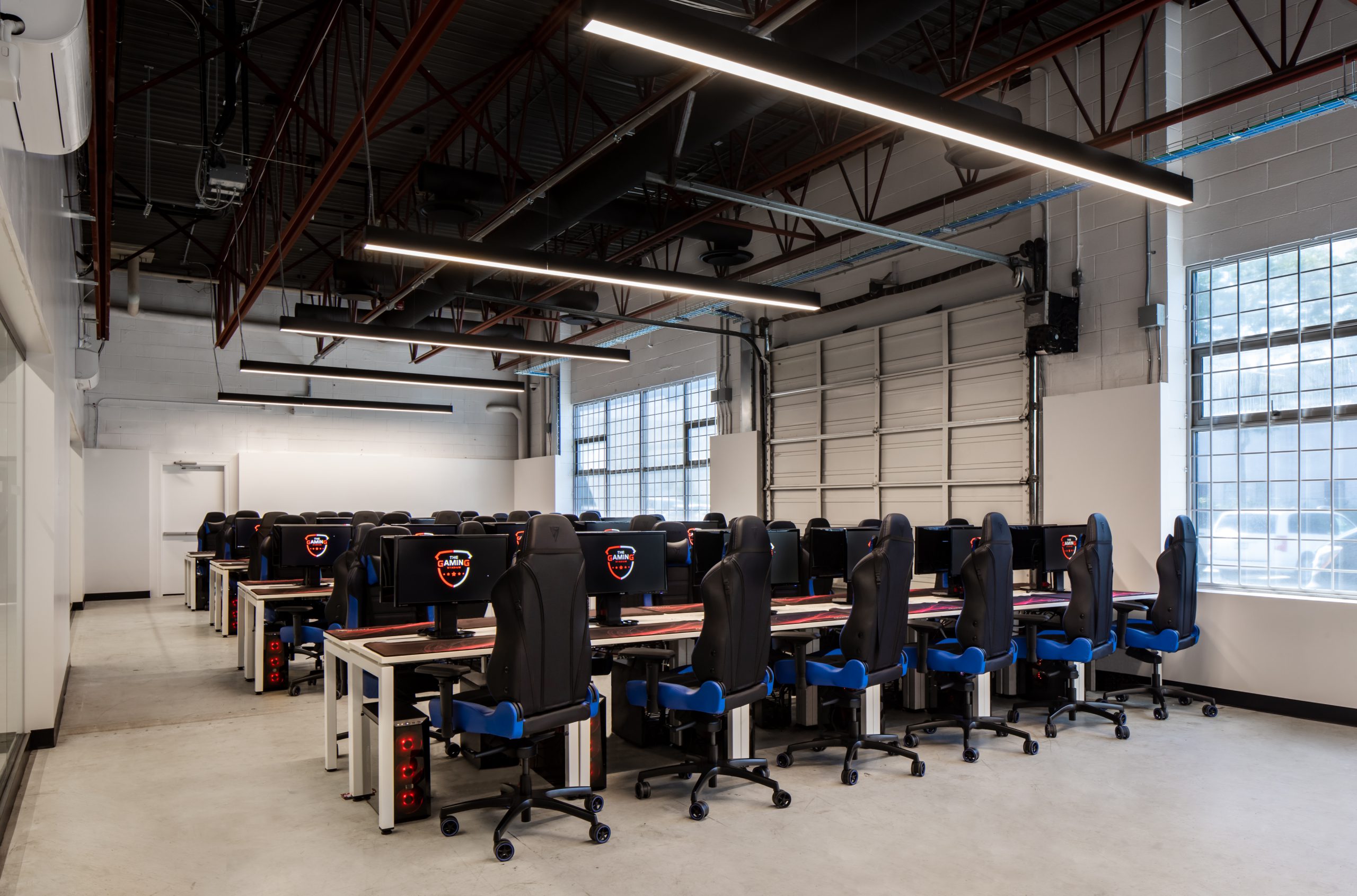 The Gaming Stadium in Richmond BC Professional Gaming Stadium Interior Design Gaming tables and chairs by Cutler