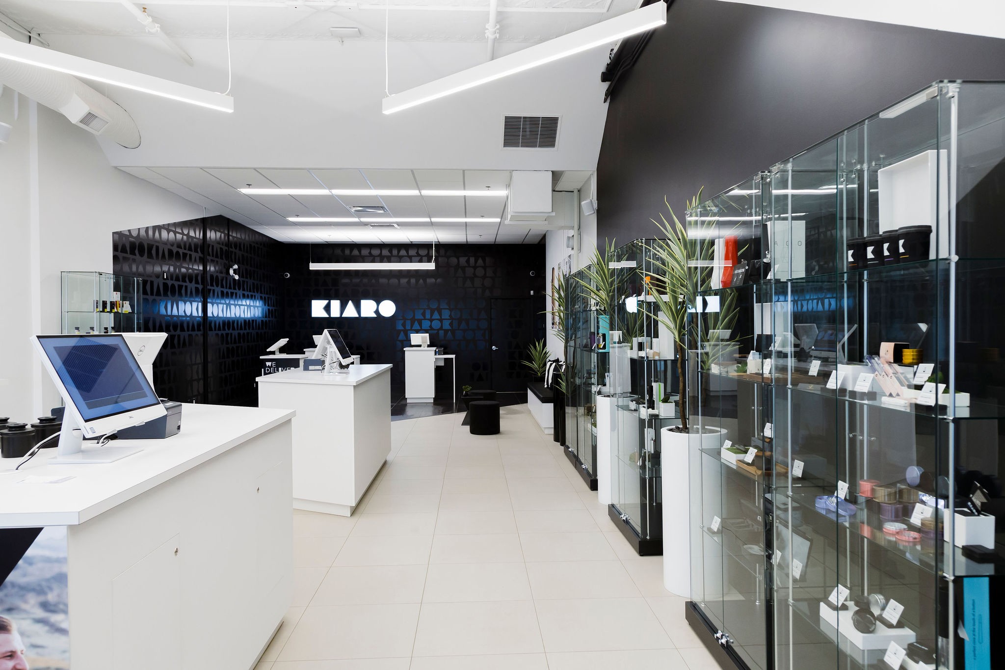 Retail interior and product cases, Cannabis Retail Design, Kiaro in Saskatoon SK, by Cutler