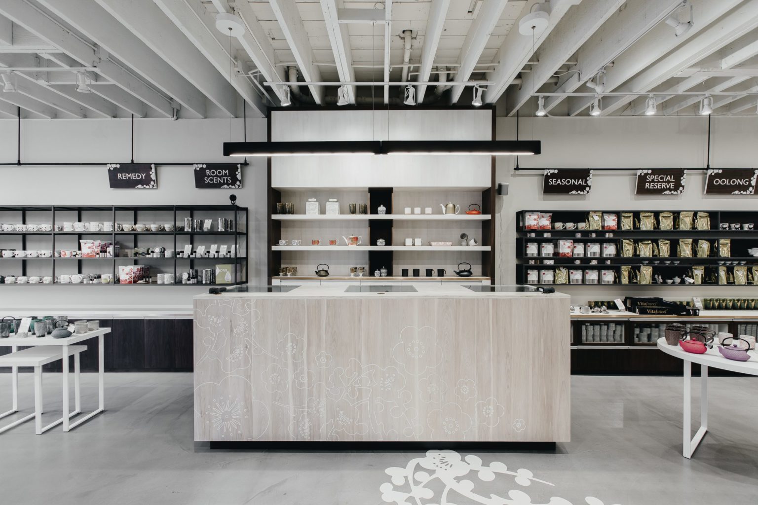 Silk Road Tea Retail Interior Design in Vancouver BC Canada, by Cutler