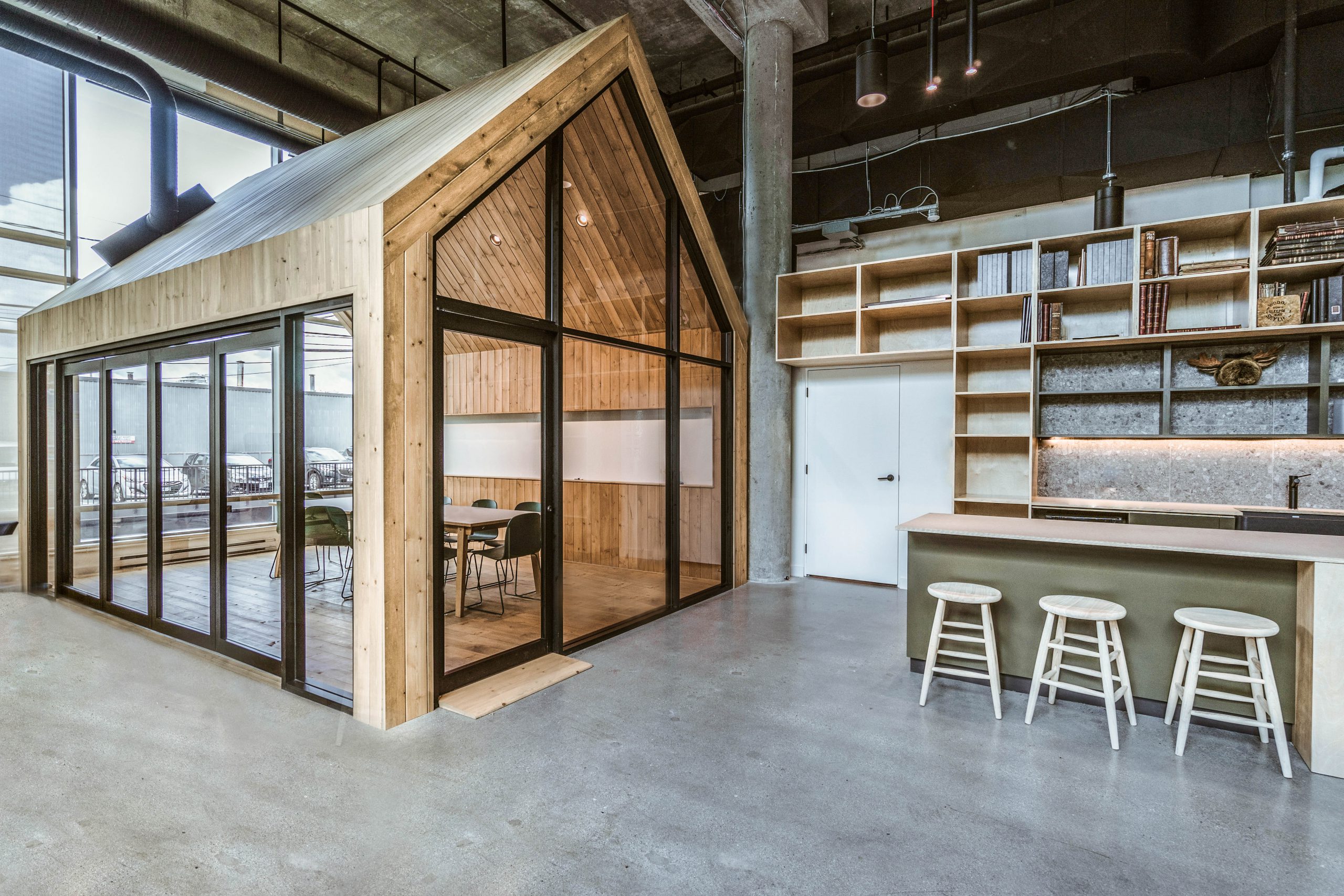 Meeting Room, Showroom Design, Woods Product Development Lab in Vancouver BC, by Cutler