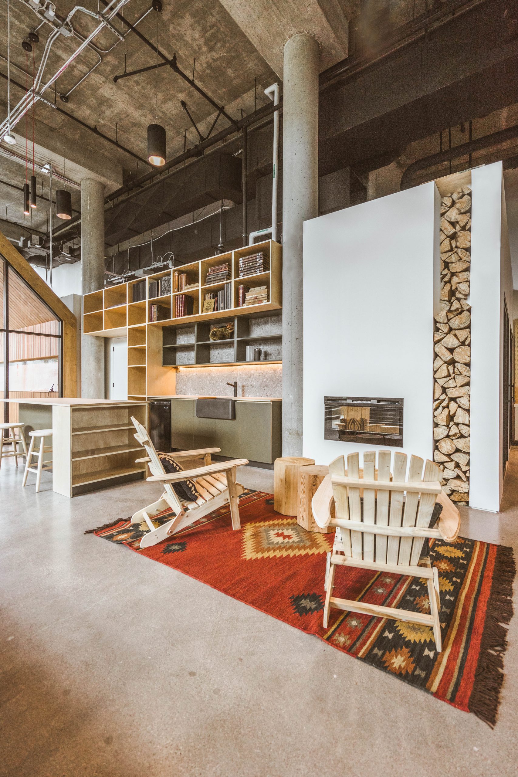 Lounge Area, Showroom Design, Woods Product Development Lab in Vancouver BC, by Cutler