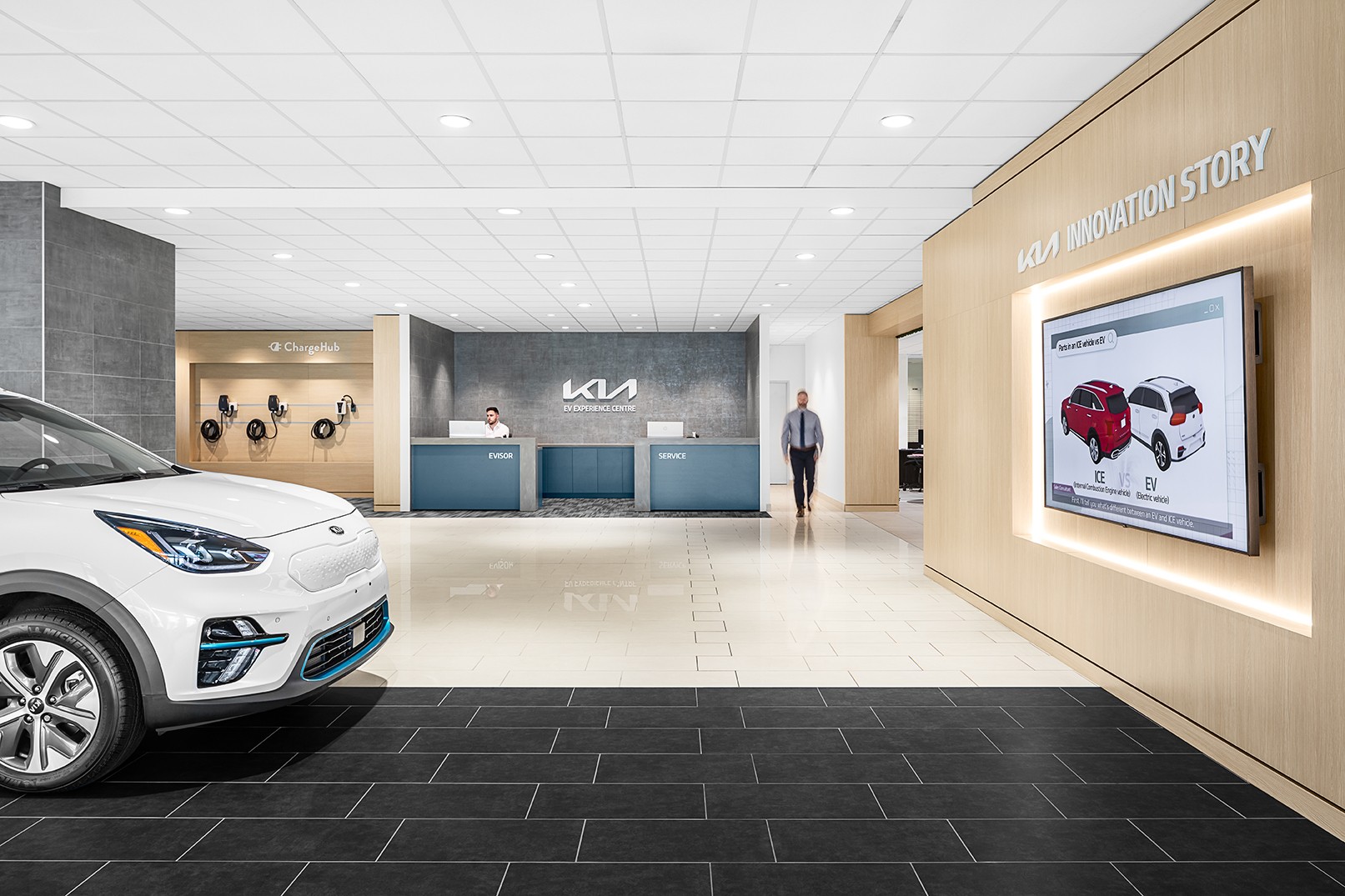 , , Kia Electric Vehicle Showroom in Vancouver  B.C. , by Cutler