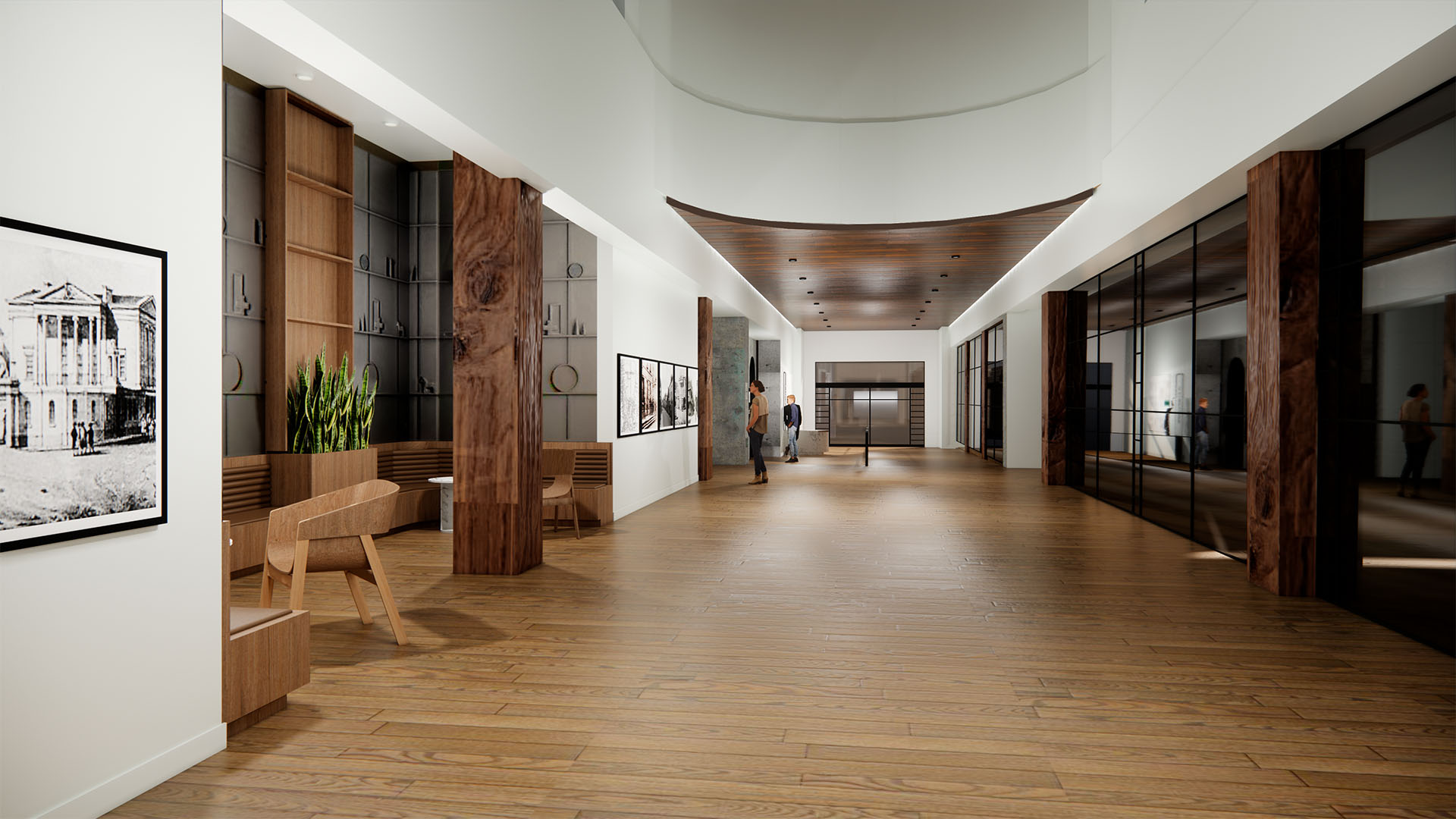 Interior Entry way design at 375 Water Street Vancouver, by Cutler Architecture Ltd