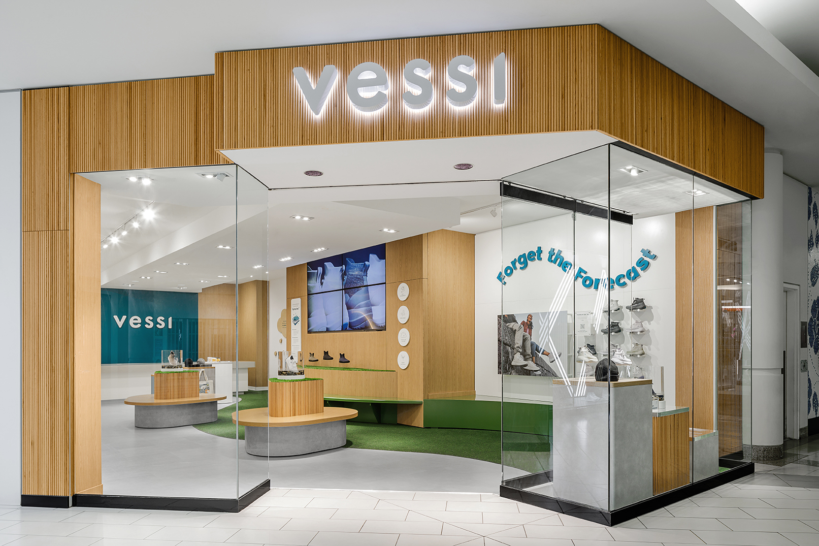 Store entry shoes, , Vessi in Metropolis at Metrotown, Burnaby BC, by Cutler