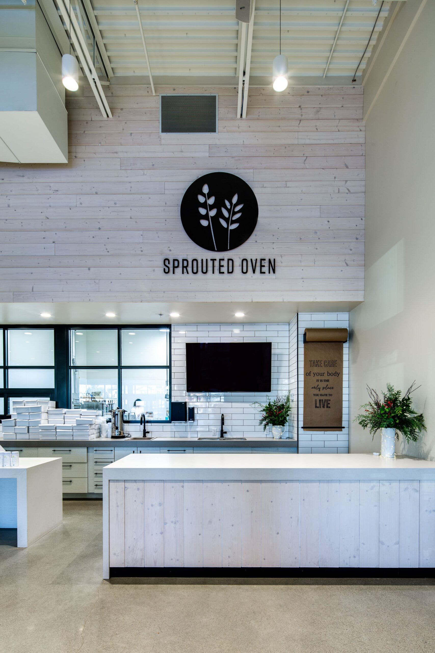 Millwork tables storefront, , Silver Hills – The Sprouted Oven in Abbotsford BC, by Cutler