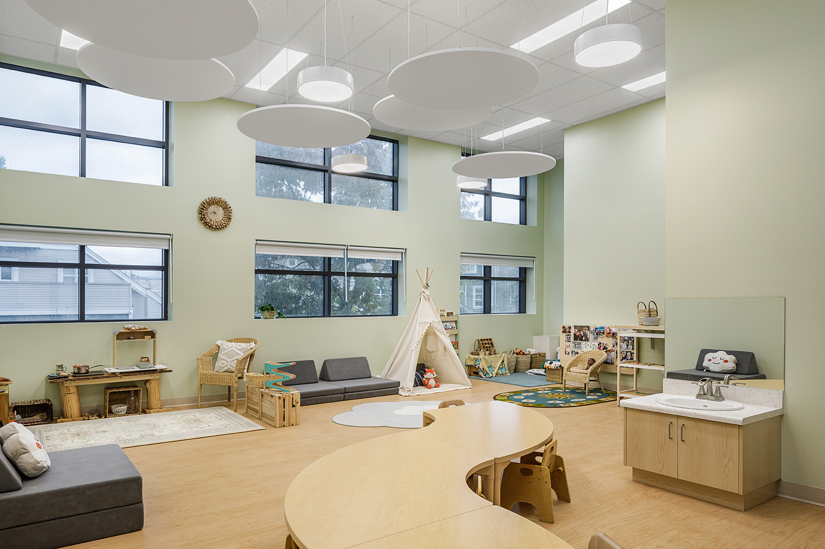 Classroom, millwork, lighting, , Aves Early Education in Richmond BC, by Cutler