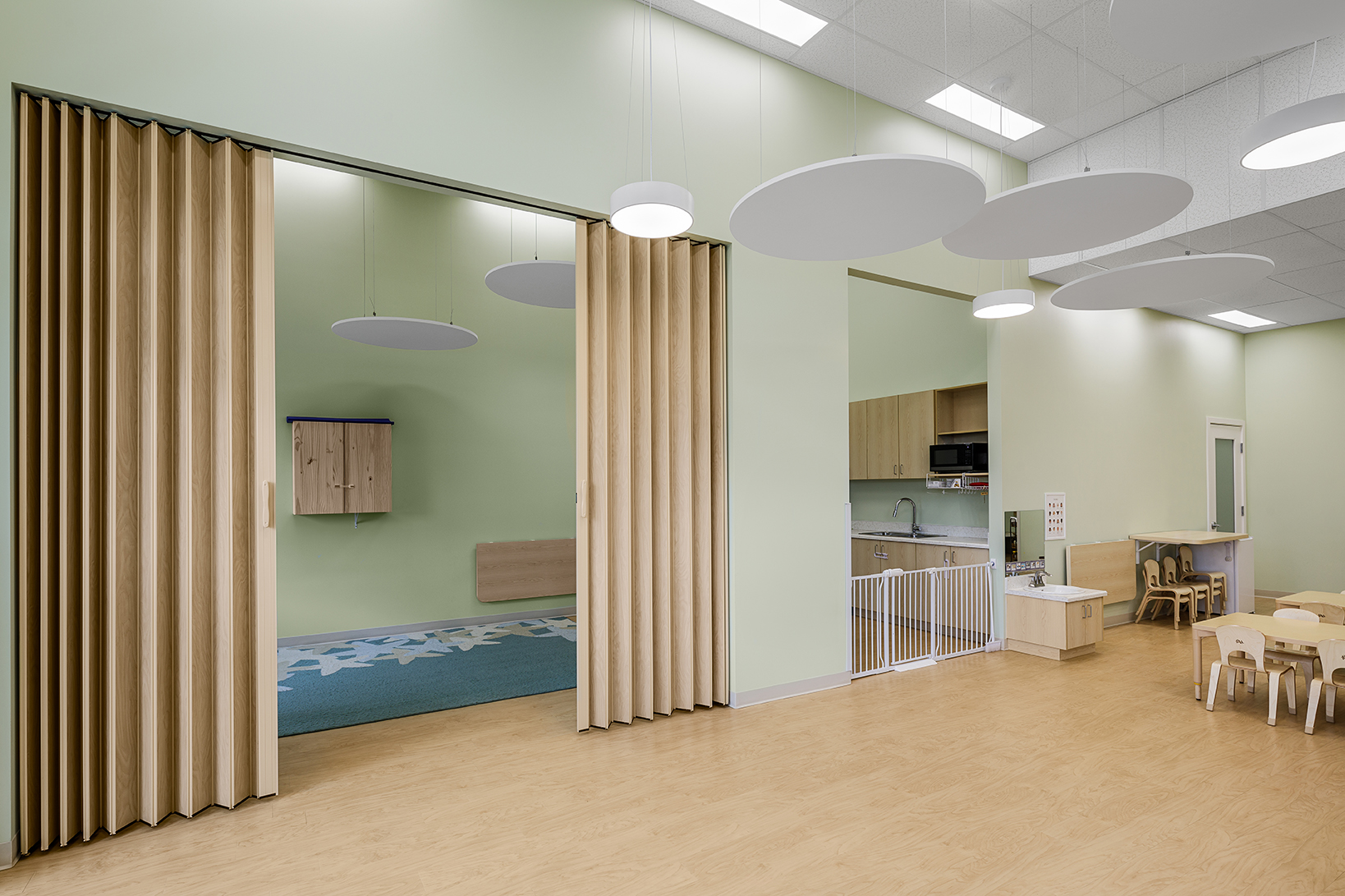 Classroom, millwork, lighting, , Aves Early Education in Richmond BC, by Cutler