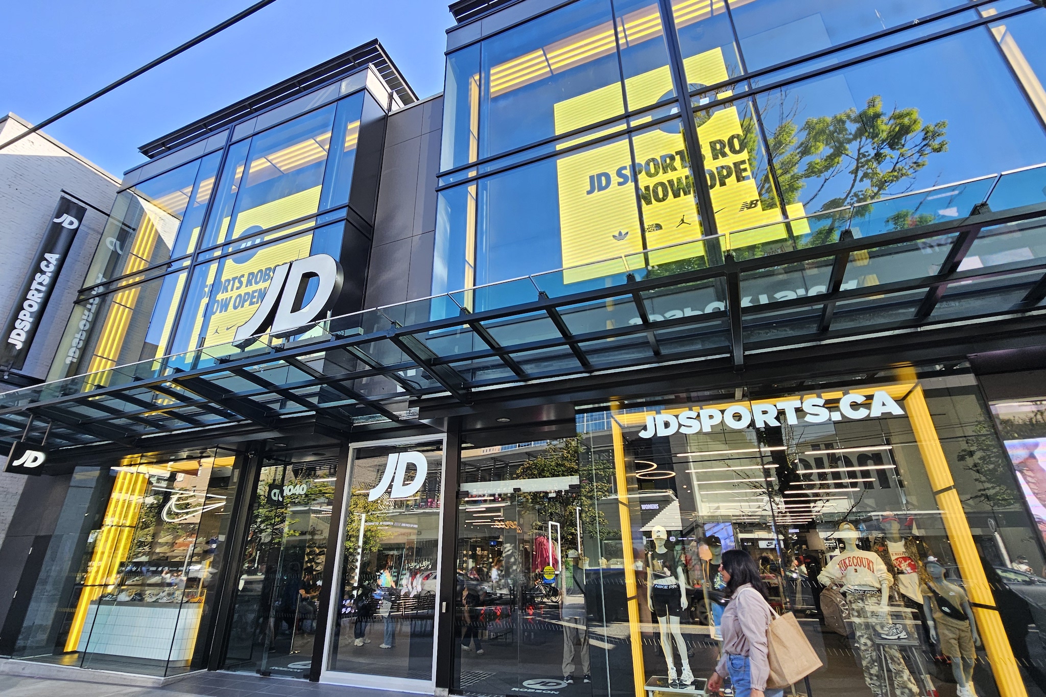 Store front, , JD Sports Robson in Vancouver BC, by Cutler