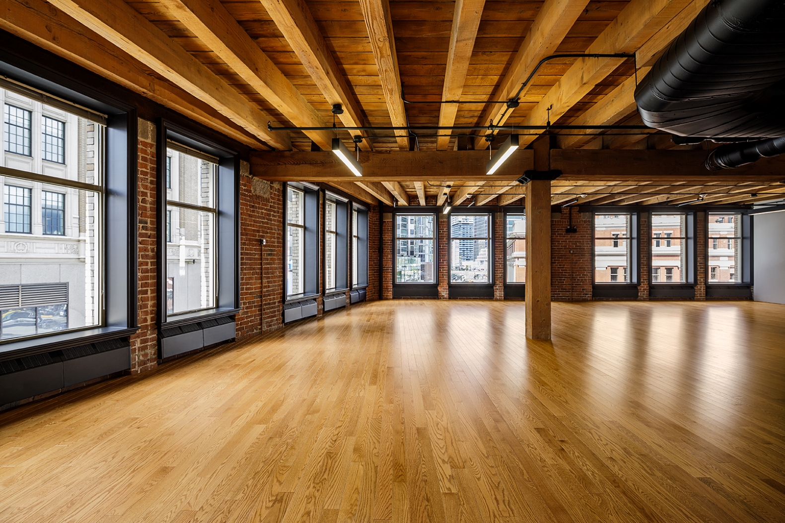 Flooring, millwork, post & beam, heritage, , The Landing | Allied REIT in 375 Water Street, Vancouver BC, by Cutler