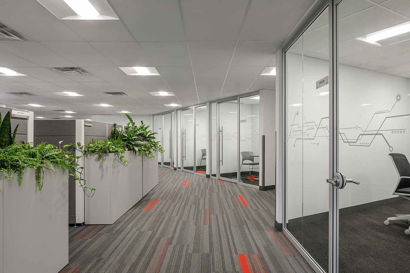 Office, offices, millwork, , Fortinet in Burnaby BC, by Cutler