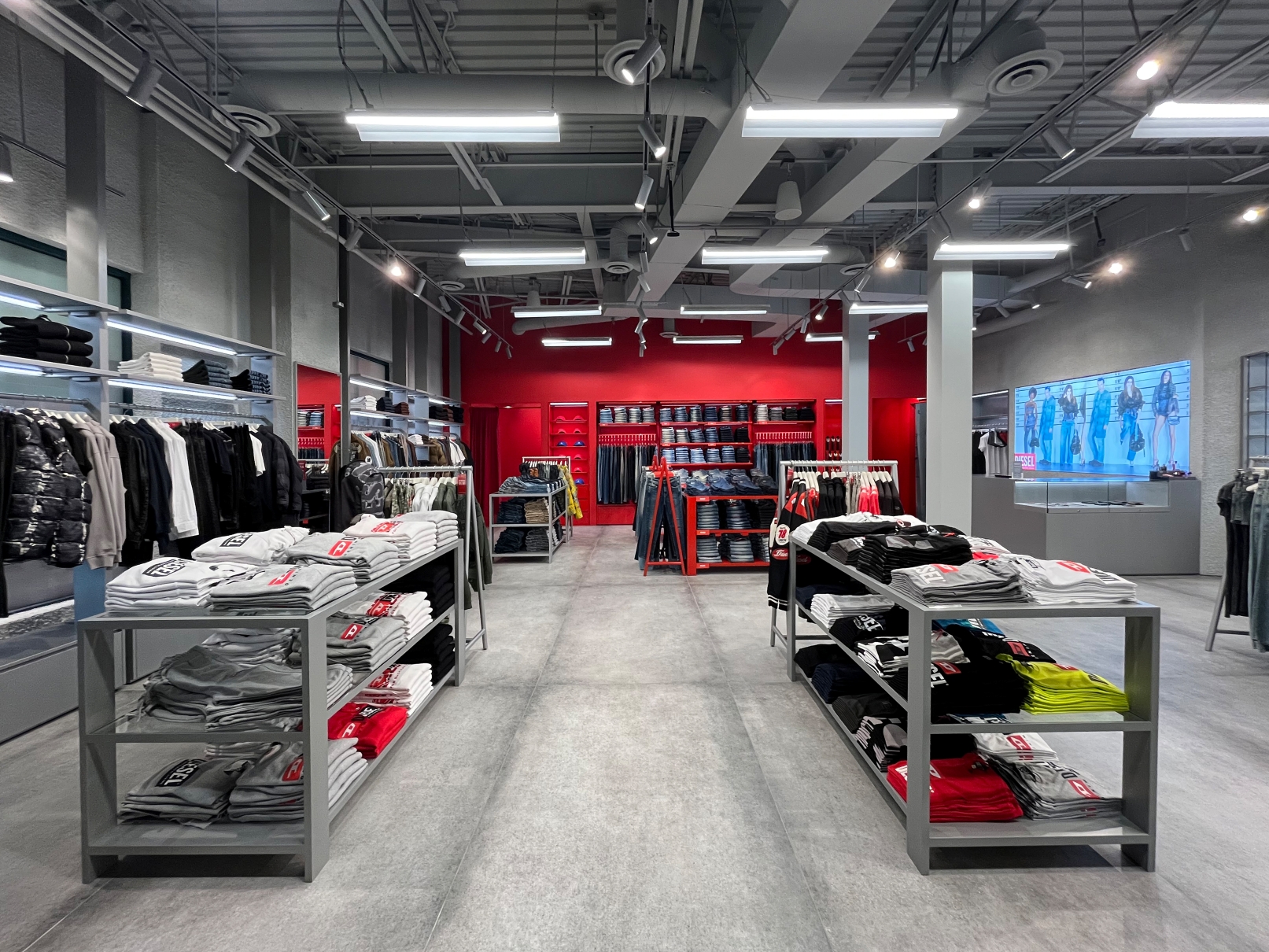 Retail, millwork, store, , Diesel – McArthur Glen in Richmond BC, by Cutler