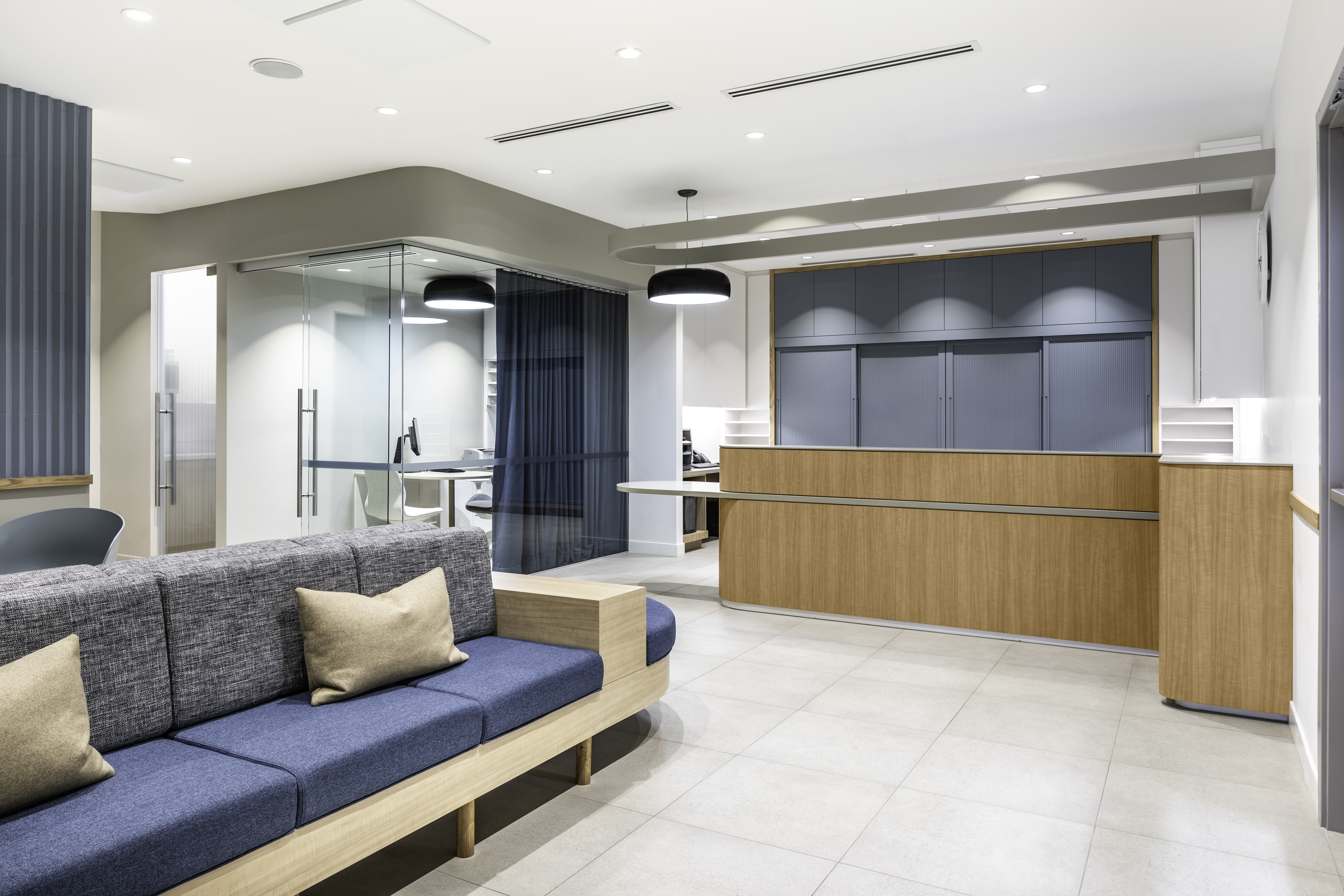 Dental office feasibility study floor plan showing spatial requirements and zoning considerations